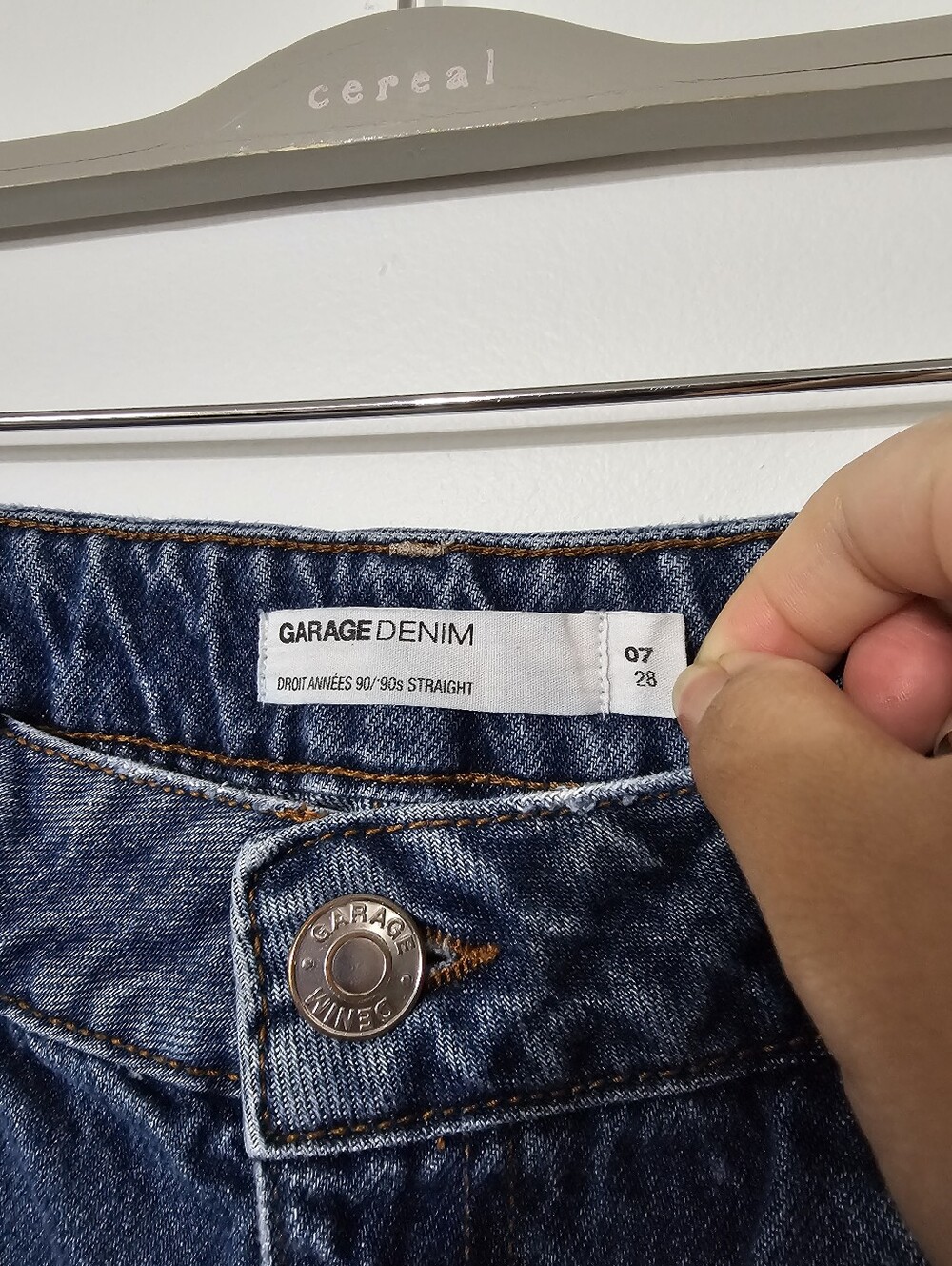 Garage Denim Straight Leg Jeans - Blue - Picture 4 of 4